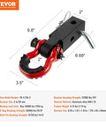 No Nonsense Heavy Duty 2 Inch Shackle Hitch Receiver Built With Grit And Rock Solid Aluminum Rated For 16000 Lbs Towing with D-Ring.