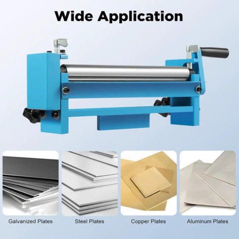 Kickass Manual Sheet Metal Bending Machine With 320mm Slip Roll Bender For Round Shaping And Hella Smooth Metal Plate Rolling On Steel Copper Aluminum Plates