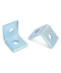 10 Pack Heavy Duty L Shaped Connector Brackets With Two Holes For Standard One And Five Eighths Inch Strut Channels Fits Half Inch Bolt