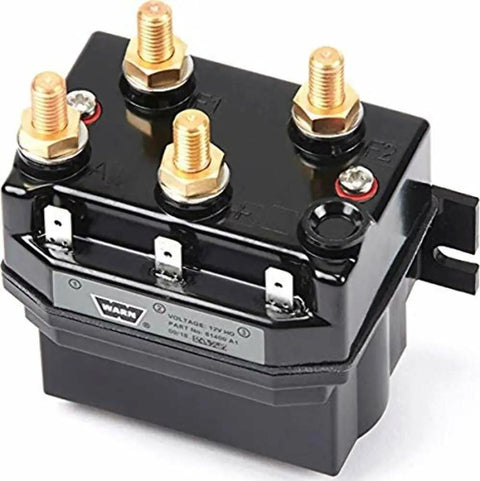 Heavy-Duty Winch Contactor Service Kit For Zeon 8, 8S, 10, 10S, 12, 12S With Weather-Resistant Housing close-up with brass connectors
