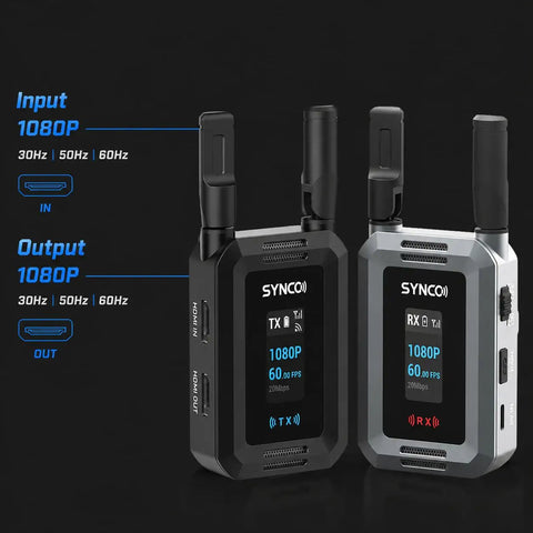 Wireless Hd Video Transmitter And Receiver System Featuring Fanless Silent Recording For Smooth Vlogging Interviews And Live Events Delivers No Sweat Setup With Big Gig Image Clarity, showcasing transmitter and receiver units.