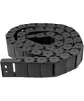 15mm X 30mm Plastic Drag Chain Cable Carrier For CNC Router And 3D Printer Semi Enclosed Flexible Track 1M Black