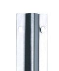 Close-up view of 12 Foot Galvanized Inverted V Track Kit With Three 4 Foot Tracks And Mounting Hardware Heavy Duty Steel Rail