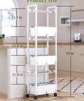 Indoor Hydroponic Garden Kit For Homegrown Herbs With 42 Pods, 3 Tier White Gloss Finish, shown with dimensions in a kitchen setting