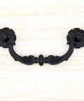 Six Pcs Vintage Black Drawer Pulls Handles Metal Bail Pulls For Cabinets And Furniture Durable Zinc Alloy With Anti Rust Finish