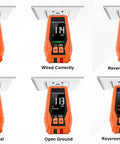 Three-Wire 120V AC Outlet Tester With GFCI Function, Detects Open Ground, Open Neutral, Hot Ground Reverse, Hot Neutral Reverse, Open Hot, Dual Open, Color LCD Screen, LED Indicator Lights, Must-Have Standard 3-Wire Receptacle Tester showing wiring results