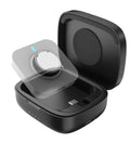 Top Shelf Portable Travel Charging Case For Oura Ring Gen 5 4 3 in black, open showing smart ring compartment and safety features.