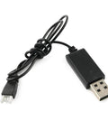 3.7V USB Battery Charger Cable With XH2.54 Plug For RC Quadcopter Parts Pro Grade Smart Charging IC Durable Black Plastic Lead