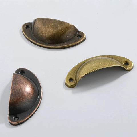 Rustic Copper Half Moon Cabinet Pulls 12 Pack Small Metal Kitchen Cabinet Handles With Screws For Chest Of Drawers