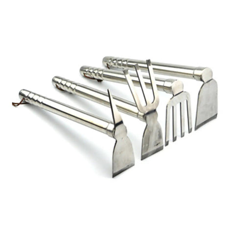 Heavy Duty Garden Hoe Stainless Steel Double Use Tool For Weeding And Planting with ergonomic handle