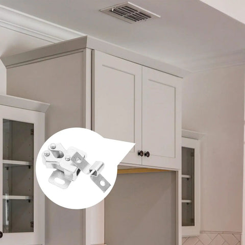 20 Sets Silver Cabinet Door Ball Catch Latches For Closets And Doors, Durable Iron Material With Smooth Surface, Easy Install Hardware