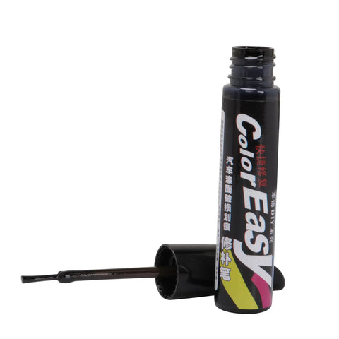 Car Scratch Repair Pen With Clear Coat Touch Up Paint And Brush Tip, Waterproof Auto Scratch Remover, shown with open cap and brush