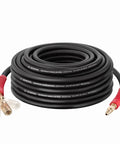 Ultra Durable 3/8-Inch By 100 Foot Rubber Air Hose With Heavy Duty Reinforced Lining, Kink Resistant All Weather Design, coiled