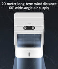 Heavy Duty Portable Air Cooler With Massive 40 Liter Tank 3 Cooling Modes And Breezy 3 Speed Settings Indoor Outdoor Evaporative Swamp Unit top view showing 60° air supply and 20-meter wind distance.
