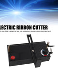 Hot Ribbon Cutter With Adjustable Heat 100 To 600 C, Portable Electric Rope Cutter for ribbons and lace, black unit.
