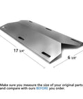 Seventeen And Three Quarter Inch Heavy Duty Stainless Steel Grill Heat Shields Set Of 4 For Jenn Air 720-0337 730-0337