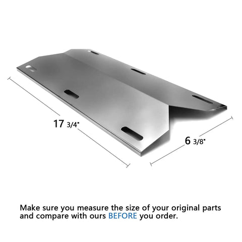 Seventeen And Three Quarter Inch Heavy Duty Stainless Steel Grill Heat Shields Set Of 4 For Jenn Air 720-0337 730-0337
