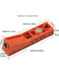 15 Degree Locator Angle Woodworking Tool With Hole Drill Guide And Screw Jig Positioner, Durable Nylon PA6, compact size