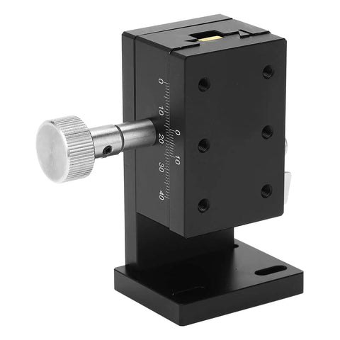 Rock Solid High Precision Linear Stage Rack And Pinion Dovetail Sliding Table, CNC measuring device, vertical angle view