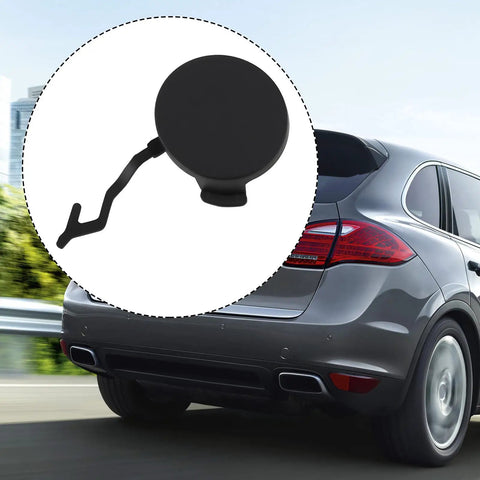 Right Side Tow Hook Eye Cover Cap For Porsche Cayenne 2011 To 2014 Rear Bumper Replacement 95850545000 Durable Auto Part