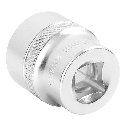 3mm shallow socket with knurl grip from 24 Piece Metric Socket Set With Deep And Shallow Sockets 8mm To 19mm Thin Wall Design For Tight Spaces
