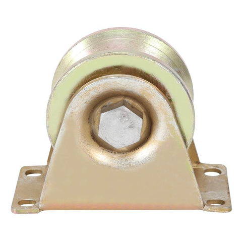 Two Pack 60mm Sliding Gate Rollers With Steel V Type Wheel, Heavy Duty Gate Wheel With Quiet Operation, front view