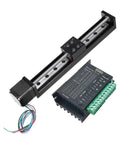 Stomp The Competition With This Awesome XYZ Shaft Electric Sliding Table T-Shaped Linear Guide Rail Setup Featuring A Solid 4mm Pitch And 150mm Drive Kit For Serious CNC Motor Projects. 150mm stroke CNC linear guide rail with stepper driver and wiring