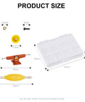 Complete Fingerboard Repair Kit With Slick Trucks Badass Hardware Smooth Wheels Tough Hex Nuts Extra Screws Precision Driver And Solid Brackets For Mini Skate Mods And Fresh Custom Builds including product size details.