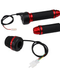 Four Gear Electric Bike Throttle Grip With ABS Rubber Handle For 48V 60V 72V Ebikes Smooth Acceleration Back Up Stop Low And High