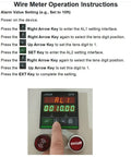 Dead-On Electronic Length Counter Measuring Wheel With Loud Buzzer And Multi-Set Dial For Wire Cable And Tin Wires showing operation instructions.