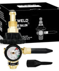 Helium Balloon Filler Regulator With Gauge 0-3000 PSI For CGA580 Tank Valve Balloons Latex Inflator Brass Rubber