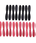 Durable Beefed Up 20 Pack Drone Propellers For HS190 901HS 901S 901H X300C LF606 SG800 E61HW S9 Mini, black and red blades