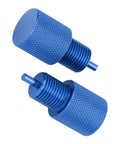 Real Deal Brake Proportioning Valve Bleeder Tool Fits Gm Combo Valves And Ac Delco Parts, heavy duty blue aluminum bleeder plugs.