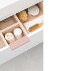 Drawer with concealed handle, Four Pack Finger Edge Pull Aluminum Alloy Concealed Drawer Pulls Self Adhesive Invisible Cabinet Handles 120mm Ballet Pink
