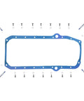 Chevrolet C10 Engine Oil Pan Gasket Set for Classic Chevy Trucks, Heavy Duty Seal Kit With Durable Gasket and Bolts, Leak Proof Replacement for 1970s 1980s V8 Engines, Easy Install and Long Lasting Performance. Blue oil pan gasket with bolts