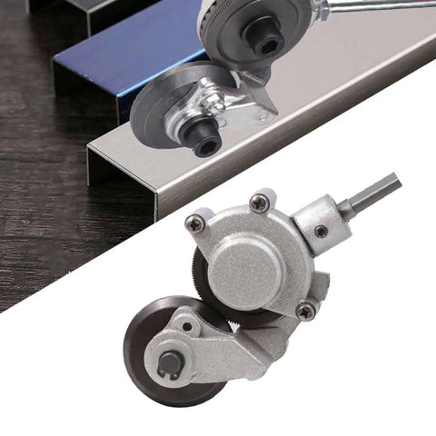 Electric Drill Plate Cutter And Double Headed Shear Drill Attachment for metal nibbling, cutting thin sheets