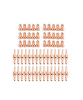 Top Tier Plasma Cutter Consumables Set Featuring 80 Or 160 Long Tip Electrodes And Precision Nozzles Made From Durable Metal for PT31 and LG40.