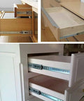 Heavy Duty Full Extension Drawer Slides 400mm 1 Pair Side Mount Ball Bearing Rails on kitchen cabinet drawers