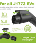 Level Two Ev Charger With 32 Amp 240 Volt Wallbox And 18 Foot Cord Sae J1772 Plug showing electric vehicle connector details.