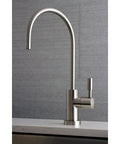 Concord Water Filtration Faucet in Brushed Nickel, Drip Free Ceramic Disc, Solid Brass and Zinc Alloy Construction, Deck Mount Single Hole Install, 2.11 GPM at 60 PSI for Clean, Crisp Drinking Water.