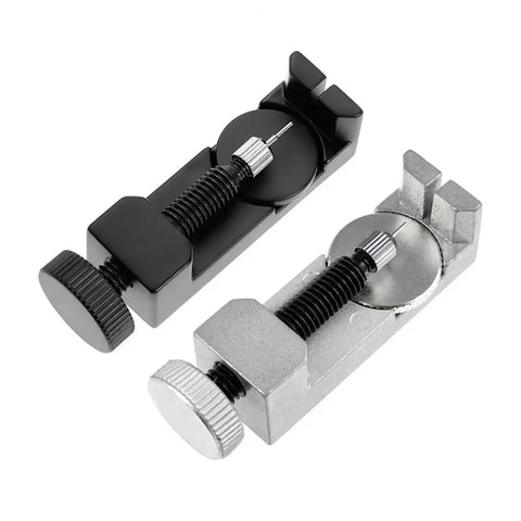 Watch Band Pin Tool Kit With Link Remover And Sizing Punches Pack Of 3 Extra Pins And Replacement Spring Bars black and silver tools