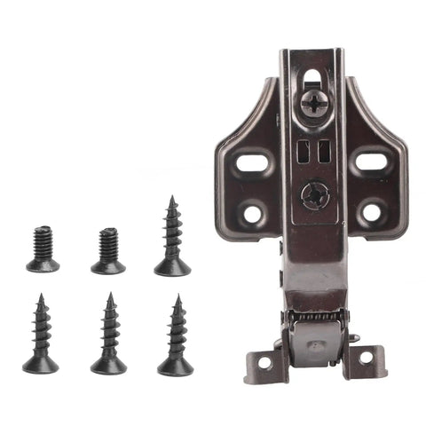 Silent Wardrobe Hinge Hydraulic Soft Close Adjustable Aircraft Base For Aluminum Glass Cabinet Doors With Slick Cold Rolled Steel and screws
