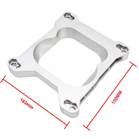 4 Barrel Carburetor Gasket Kit For 1932 Square Flange To 4 Barrel Intake Manifold, metal spacer with measurements