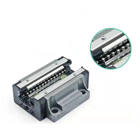 Rock Solid Linear Guide Rail Carriage for HSR15 Series Beefy HSR15LC Compatible Ultra Smooth Block Rail Slide shown close-up