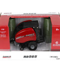 Case IH RB565 Premium HD Round Baler One Thirty Second Scale Diecast Model in packaging with realistic detailing