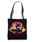 Dragon Boat Racing Tote Bag For Festivals And Races, Dope Vibrant Dragon Boat Artwork, Durable Lightweight Carryall, 16x16, polyester