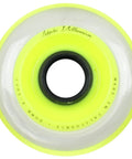 Millennium Gripper Inline Hockey Wheel 80mm X Soft Yellow Single Wheel Dual Durometer Design Delivers Beefy Grip With High Rebound Urethane Around Flex Tech Core For Superior Speed And Control On Indoor And Outdoor Rinks