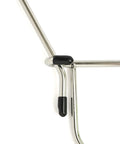 Close-up of Offshore Kayak And Spearfishing Stainless Steel Fish Stringer Clip showing joint detail with black rubber tips.
