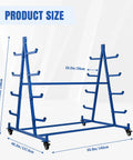 Beefy Heavy Duty Lumber Storage Rack With Wheels, 5 Tier Cantilever Design, floor-standing rack dimensions 55.9D x 46.2W x 54.3H