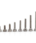 A2 Stainless Steel Hex Socket Screws And Nuts Kit With 200 Screws And 100 Nuts For Home And Office Repairs, assorted cap heads
